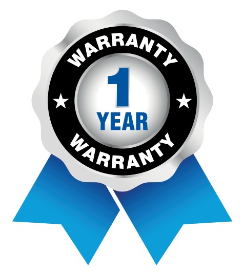 1-Year Warranty 1-Year Warranty Badge for rodent proofing and rodent control