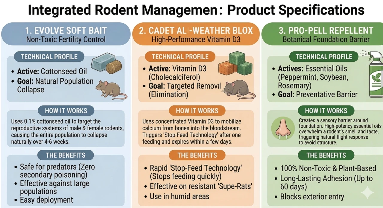 Integrated Rodent Management Infographic for American Rat Control